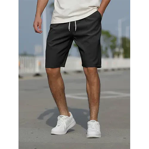 VierraSol | Pantalones Cortos de Cintura Alta con Cordón para Hombre
