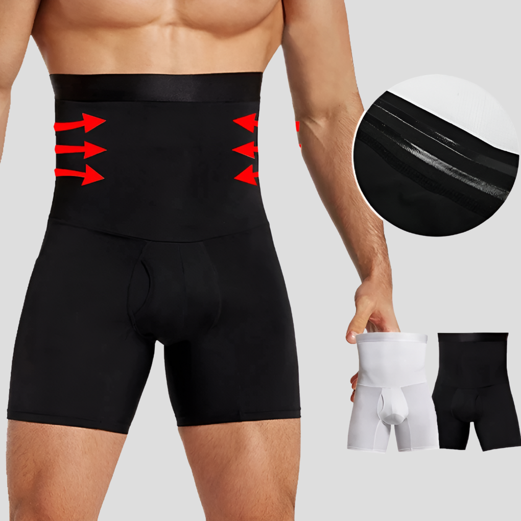 VierraSol | Pantalones Cortos de Compresión de Cintura Alta para Hombre