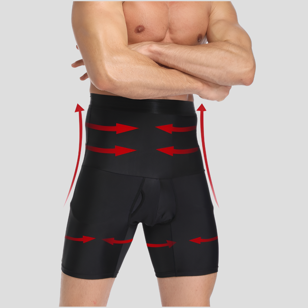 VierraSol | Pantalones Cortos de Compresión de Cintura Alta para Hombre