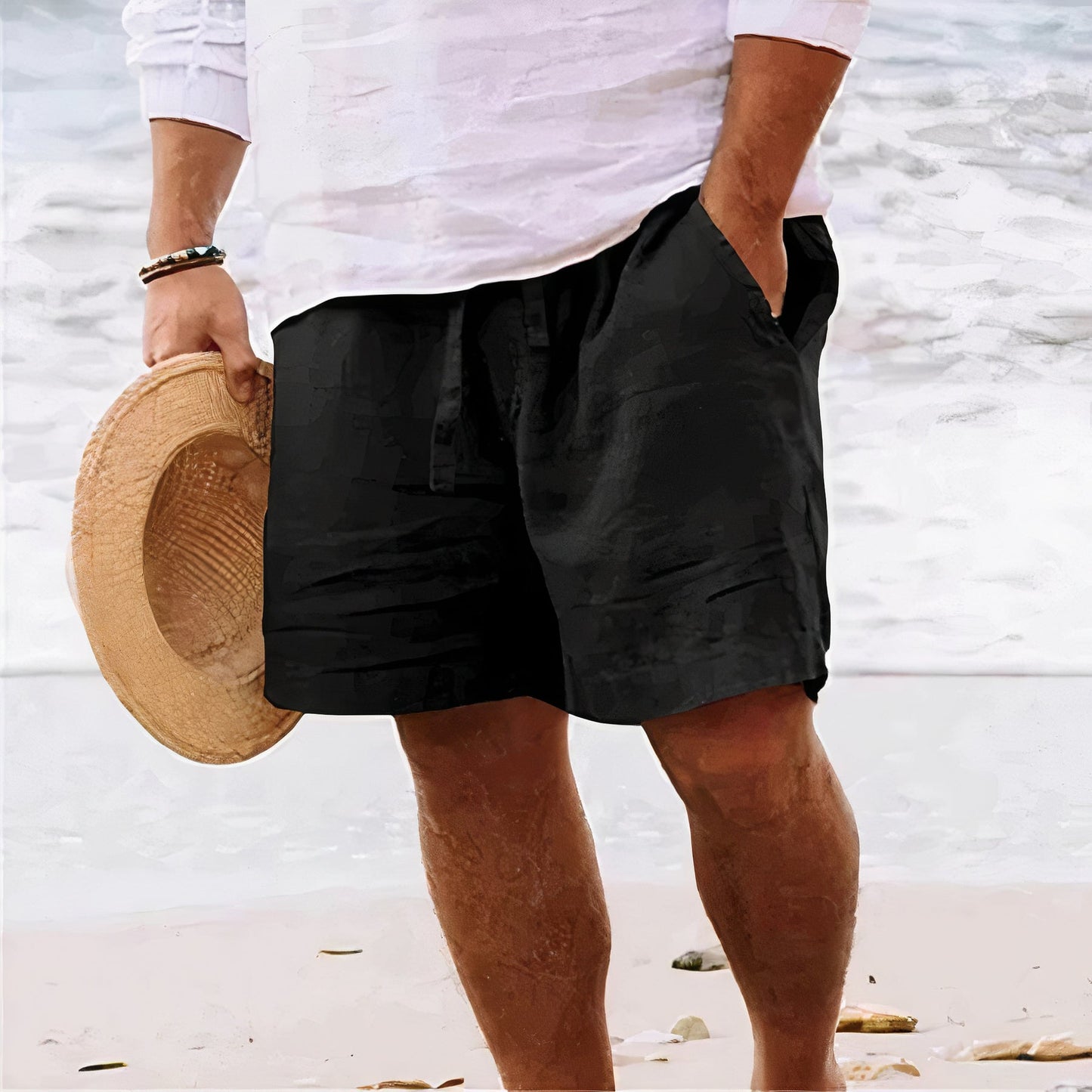 VierraSol | Pantalones Cortos de Hombre con Cuerda