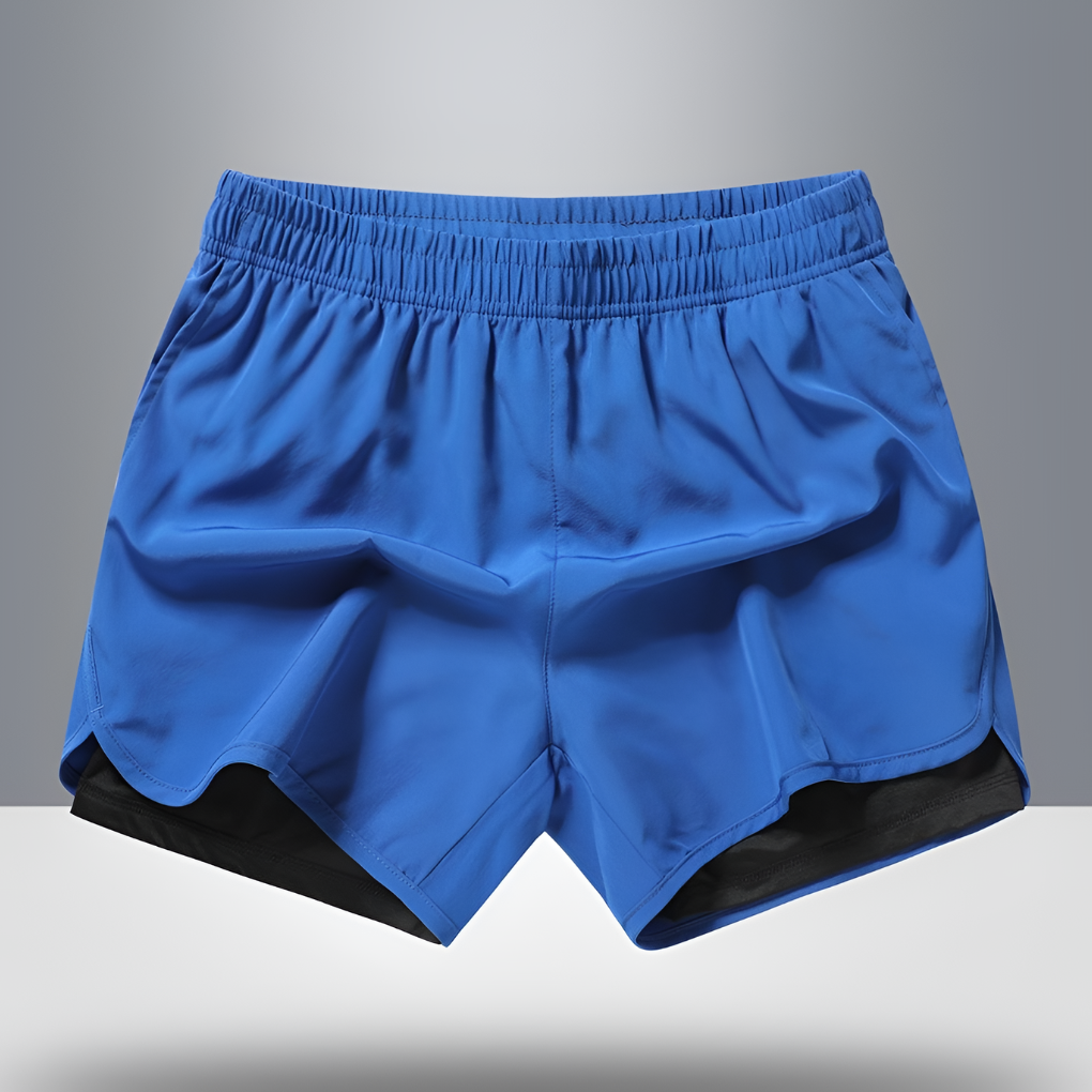 VierraSol | Pantalones Cortos de Running para Hombre con Forro y Bolsillo con Cremallera