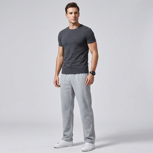 VierraSol | Pantalones de Chándal para Hombre de Pierna Ancha y Confort
