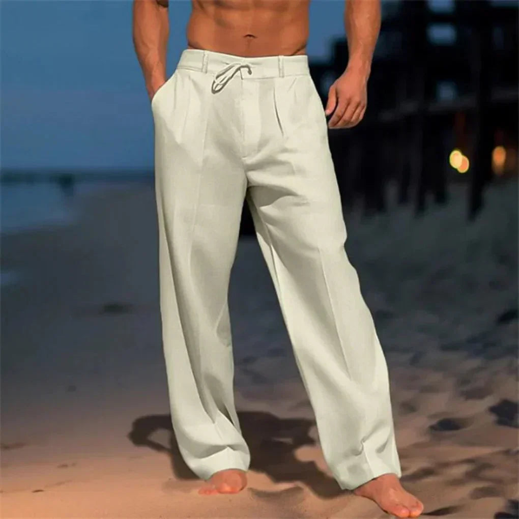 VierraSol | Pantalones de Hombre de Corte Relajado con Cinturilla Ajustable