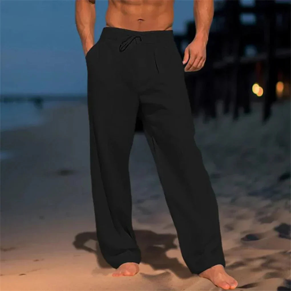 VierraSol | Pantalones de Hombre de Corte Relajado con Cinturilla Ajustable