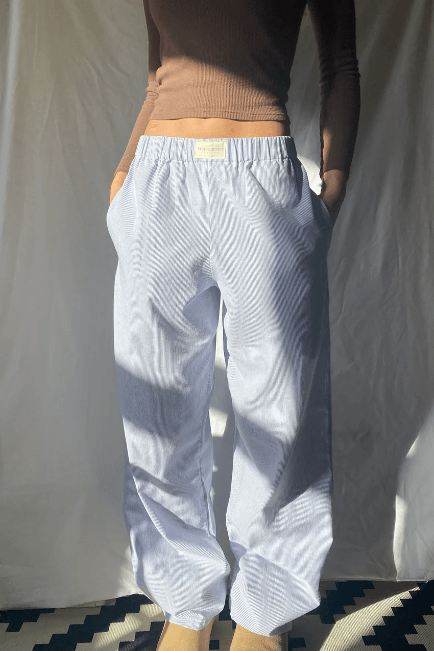 VierraSol | Pantalones de Lounge a Rayas para Mujeres con Cintura Elástica