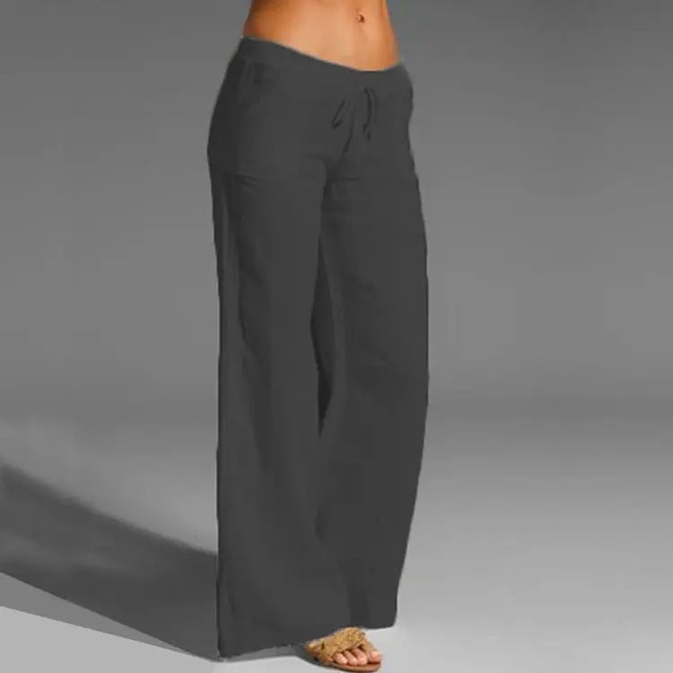 VierraSol | Pantalones de Lounge de Pierna Ancha para Mujer con Cintura Ajustable