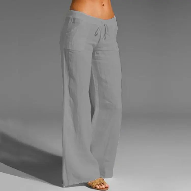 VierraSol | Pantalones de Lounge de Pierna Ancha para Mujer con Cintura Ajustable