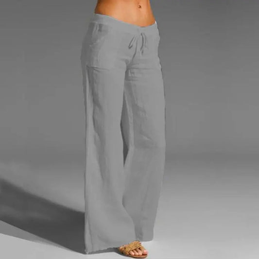 VierraSol | Pantalones de Lounge de Pierna Ancha para Mujer con Cintura Ajustable