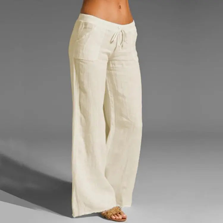 VierraSol | Pantalones de Lounge de Pierna Ancha para Mujer con Cintura Ajustable