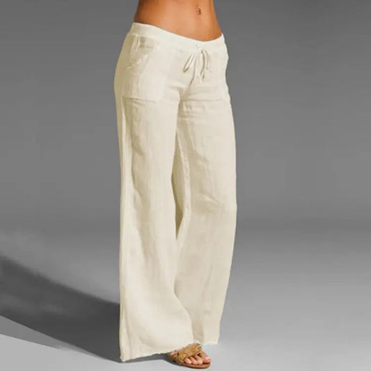 VierraSol | Pantalones de Lounge de Pierna Ancha para Mujer con Cintura Ajustable