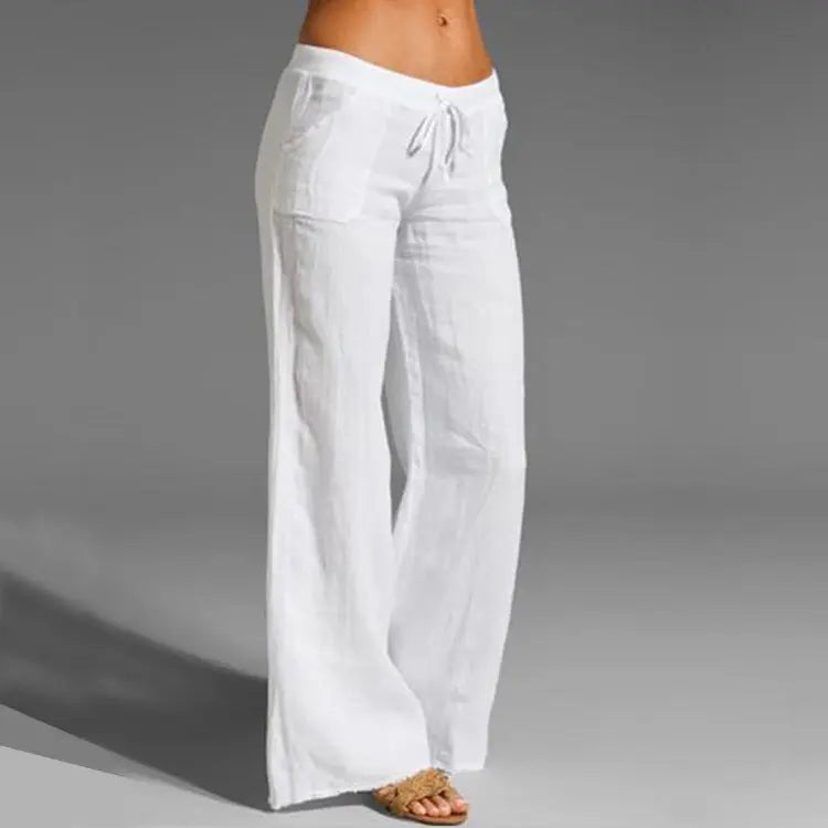 VierraSol | Pantalones de Lounge de Pierna Ancha para Mujer con Cintura Ajustable
