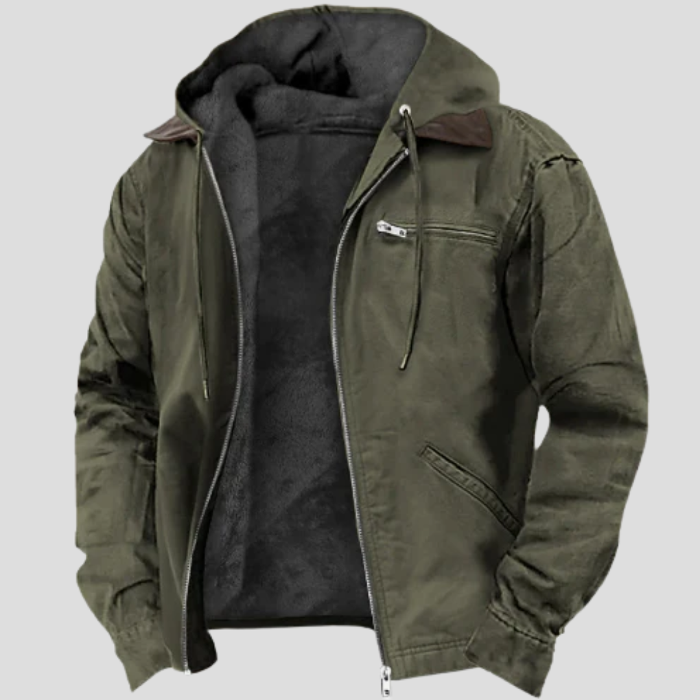 VierraSol | Parka de Invierno para Hombre con Forro de Sherpa