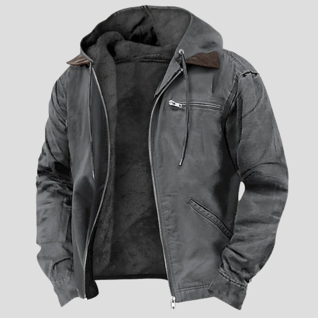 VierraSol | Parka de Invierno para Hombre con Forro de Sherpa