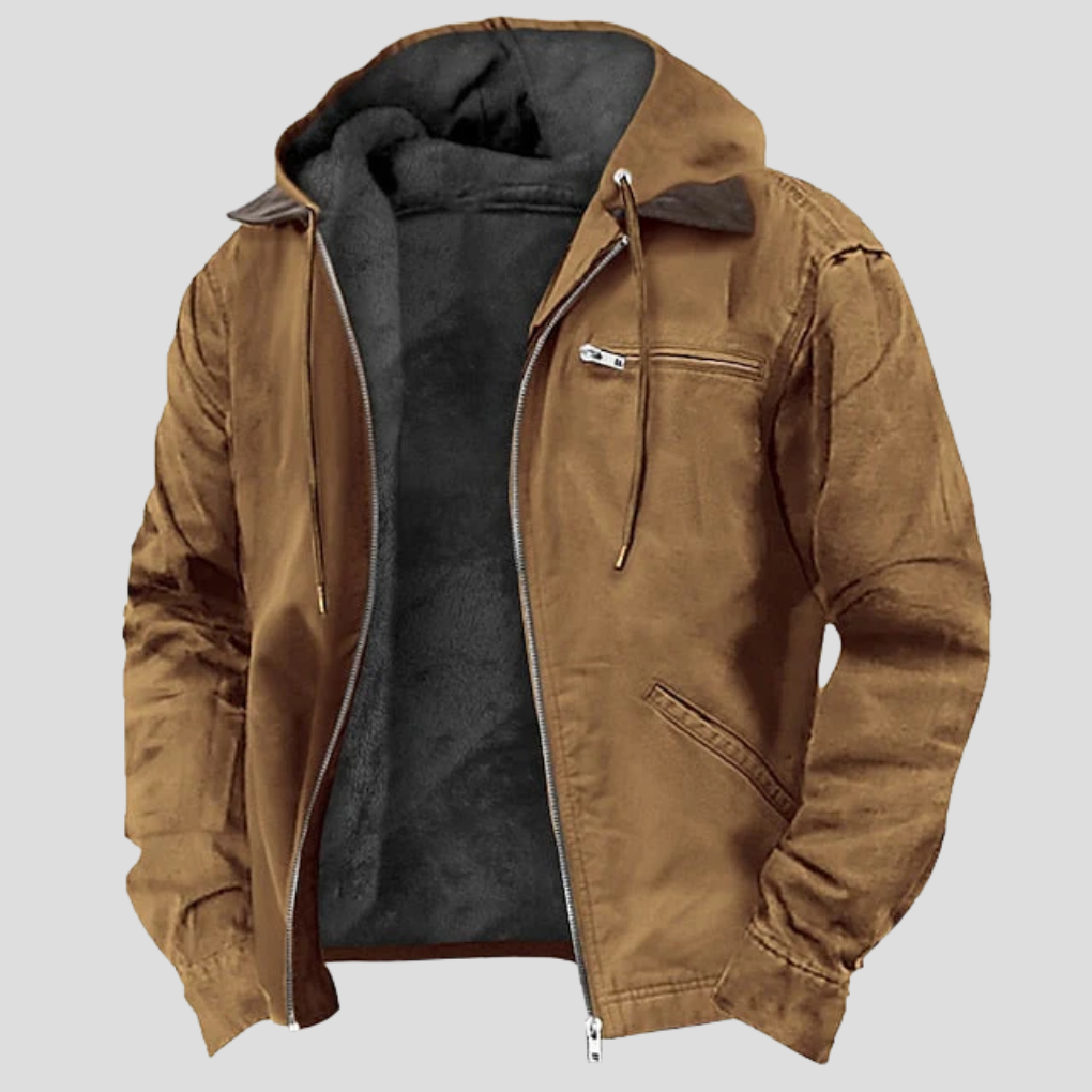 VierraSol | Parka de Invierno para Hombre con Forro de Sherpa