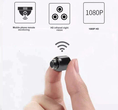 VierraSol | Pequeña Cámara de Vigilancia WiFi con Visión Nocturna