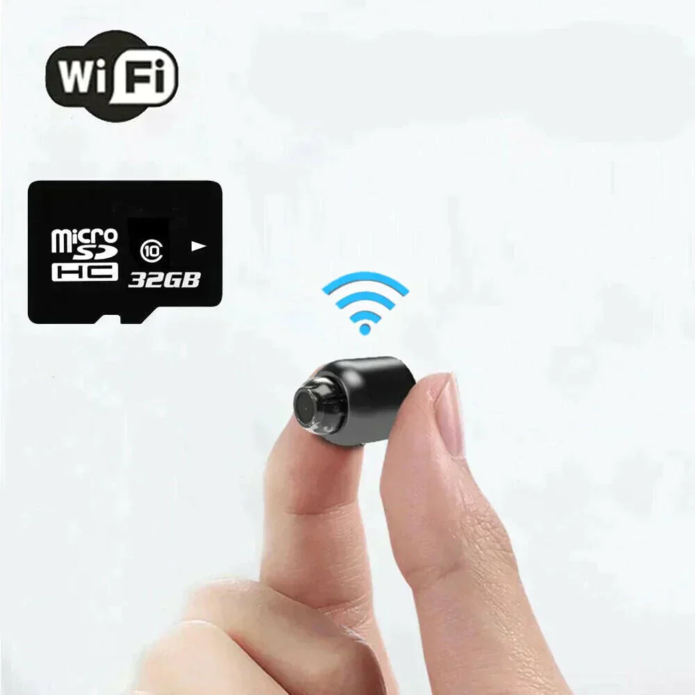 VierraSol | Pequeña Cámara de Vigilancia WiFi con Visión Nocturna