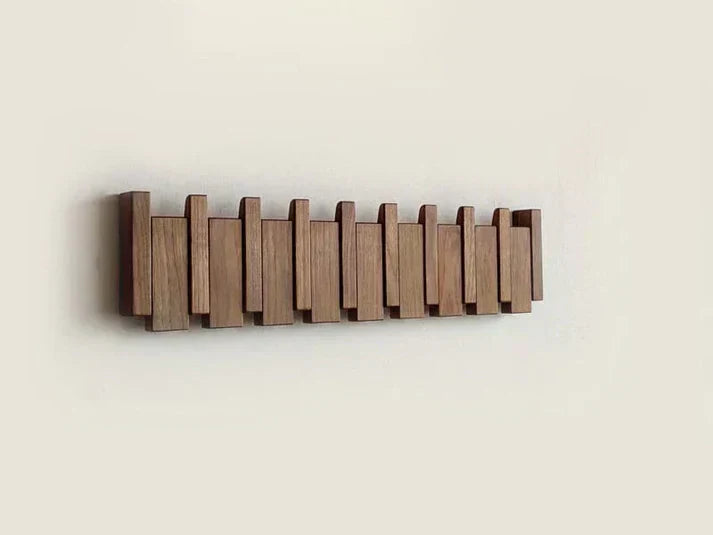 VierraSol | Perchero de pared con diseño de teclas de piano