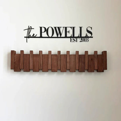 VierraSol | Perchero de pared con diseño de teclas de piano