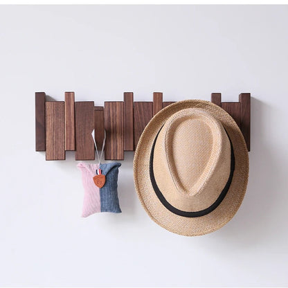 VierraSol | Perchero de Piano HarmonyCoat | Montado en la Pared con Ganchos | Madera Sólida