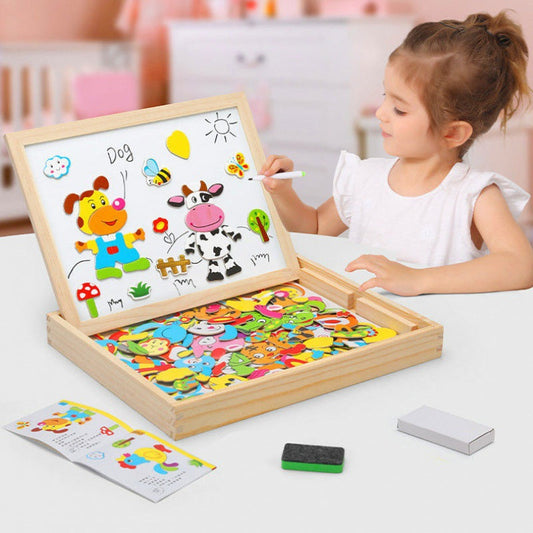 VierraSol | Pizarra Montessori 2 en 1 – Aprendizaje Creativo y Set de Dibujo Reutilizable para Niños