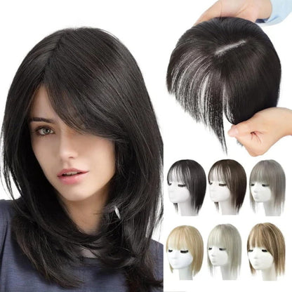 VierraSol | Postizo Natural con Flequillo para Mujeres