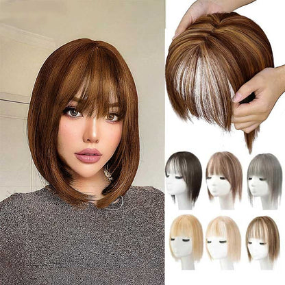 VierraSol | Postizo Natural con Flequillo para Mujeres