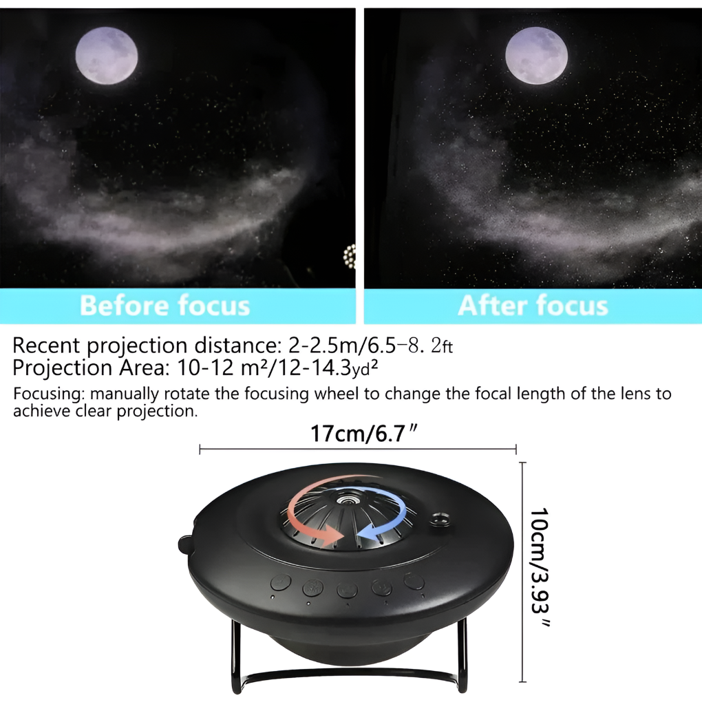 VierraSol | Proyector Galáctico para Niños con Efectos de Planetario