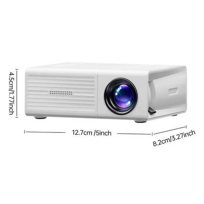 VierraSol | Proyector Mini HD LED Portátil para Cine en Casa al Aire Libre 3000 Lúmenes