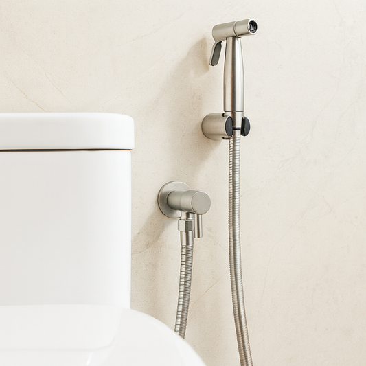 VierraSol | Pulverizador de Bidet en Acero Inoxidable – Montado en la Pared con Spray Ajustable