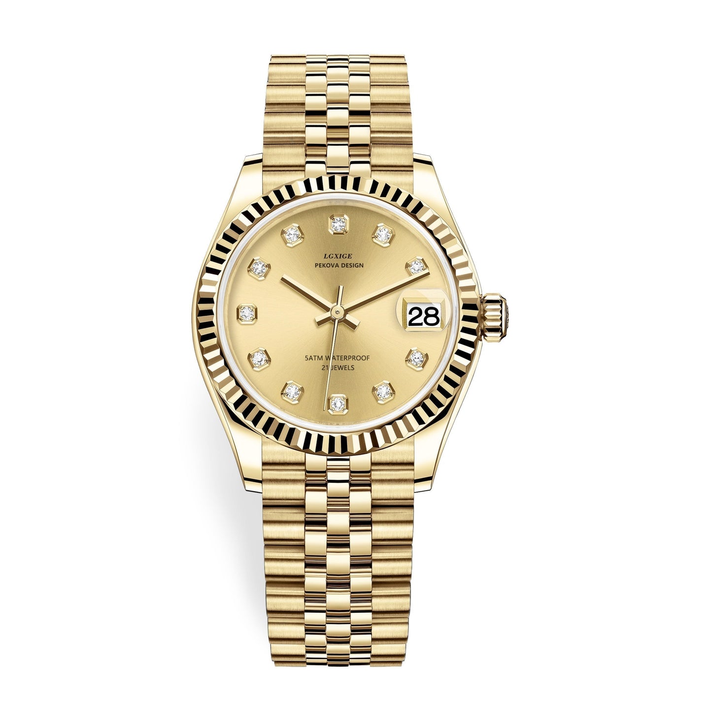 VierraSol | Reloj Clásico de Acero Inoxidable No. 296 – Elegancia Atemporal y Precisión Moderna