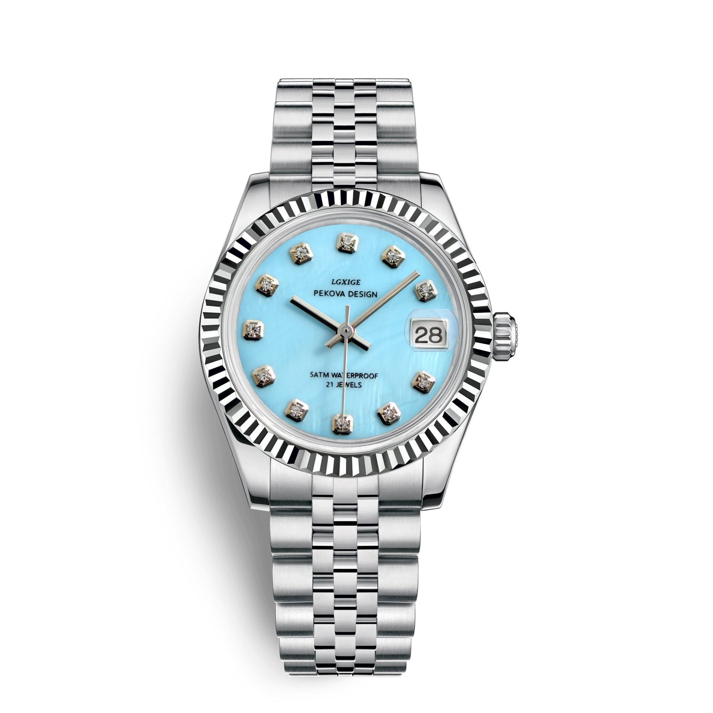 VierraSol | Reloj Clásico de Acero Inoxidable No. 296 – Elegancia Atemporal y Precisión Moderna