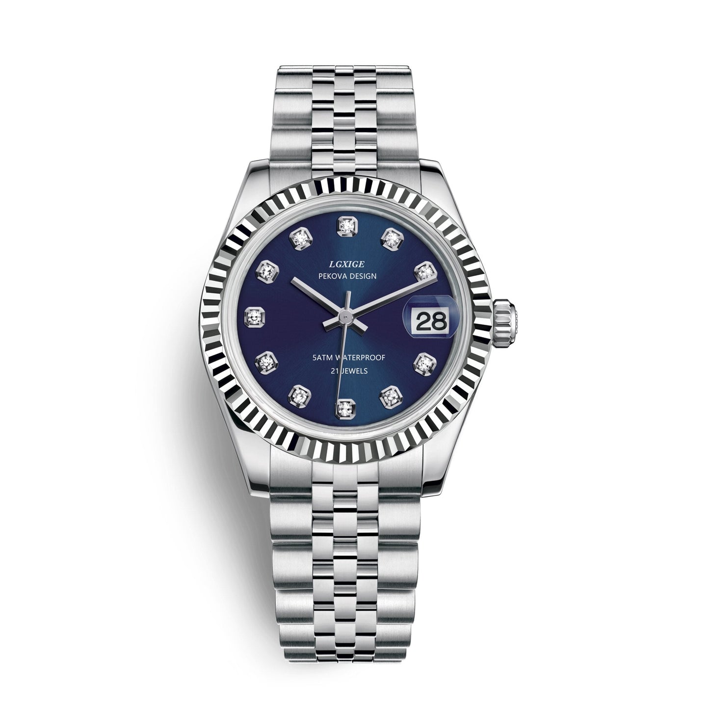 VierraSol | Reloj Clásico de Acero Inoxidable No. 296 – Elegancia Atemporal y Precisión Moderna