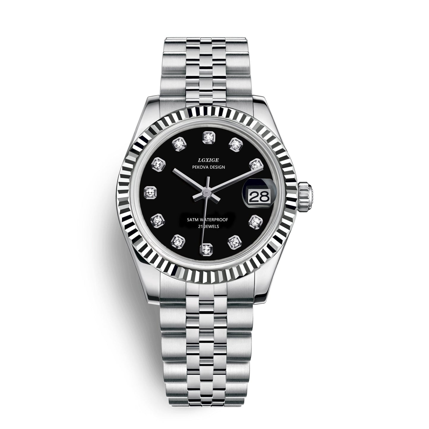 VierraSol | Reloj Clásico de Acero Inoxidable No. 296 – Elegancia Atemporal y Precisión Moderna