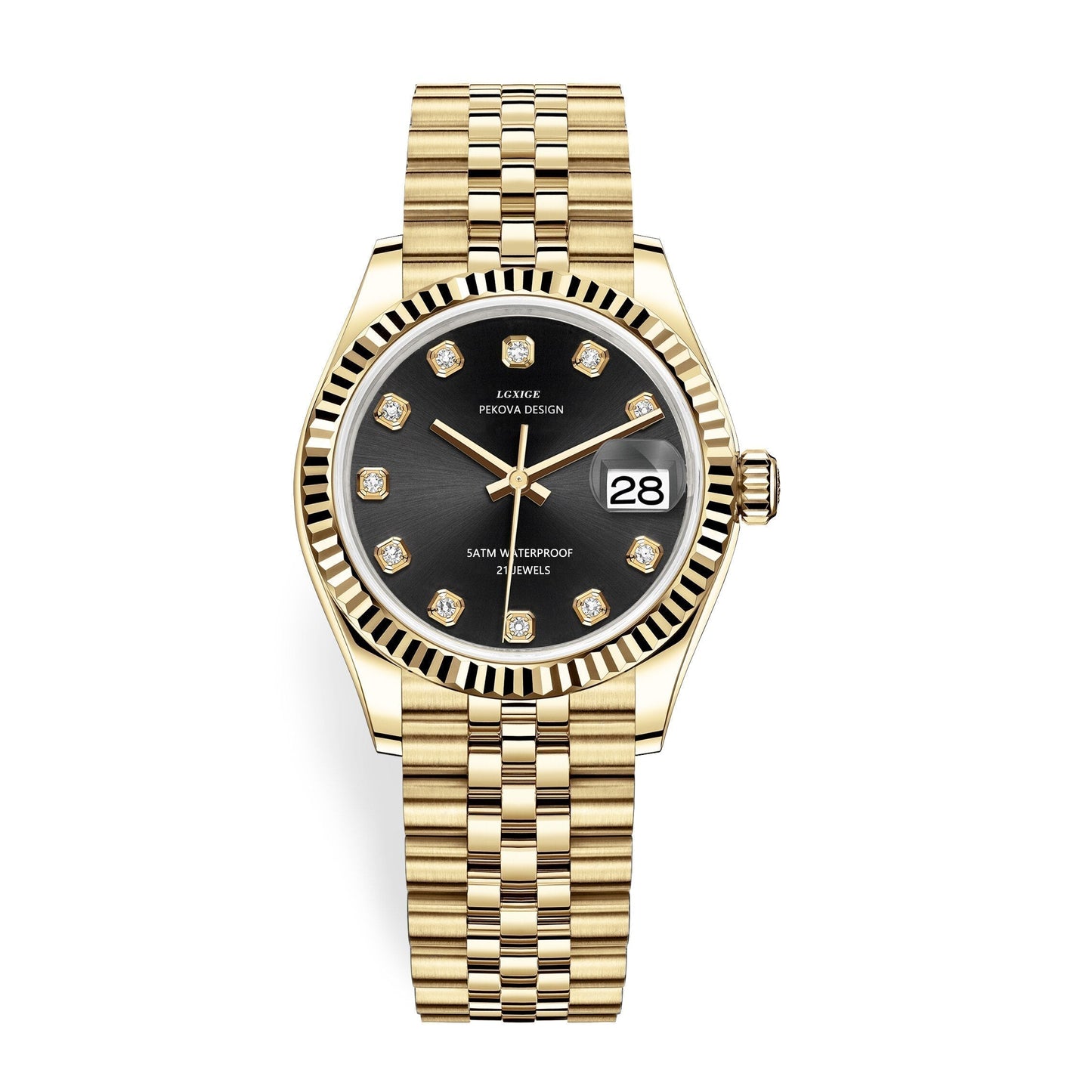 VierraSol | Reloj Clásico de Acero Inoxidable No. 296 – Elegancia Atemporal y Precisión Moderna