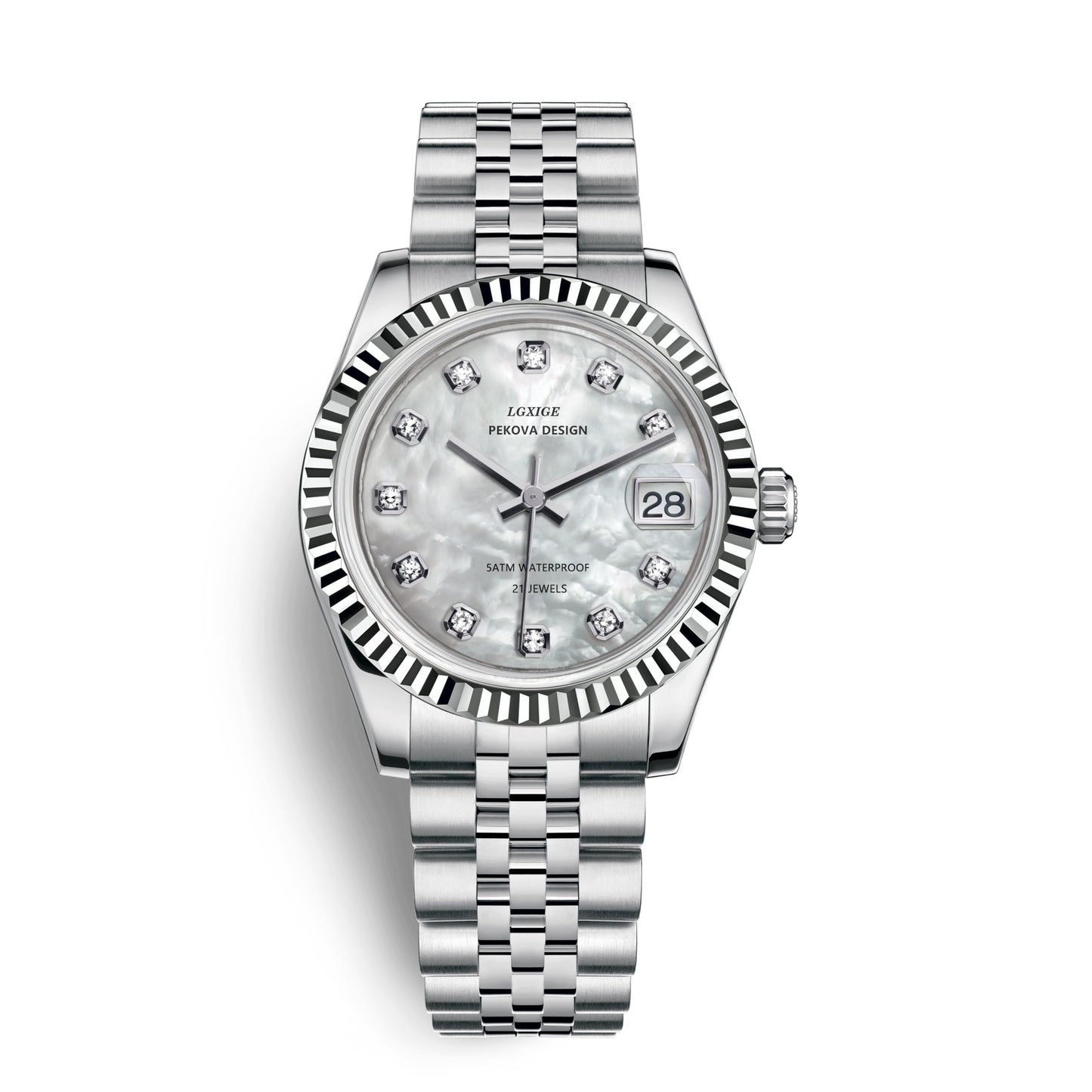 VierraSol | Reloj Clásico de Acero Inoxidable No. 296 – Elegancia Atemporal y Precisión Moderna