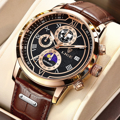 VierraSol | Reloj Clásico de Cronógrafo para Hombre | Reloj de Pulsera de Lujo Elegante y Funcional para Cada Ocasión