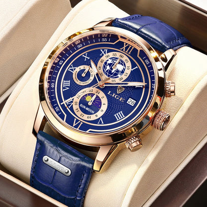 VierraSol | Reloj Clásico de Cronógrafo para Hombre | Reloj de Pulsera de Lujo Elegante y Funcional para Cada Ocasión