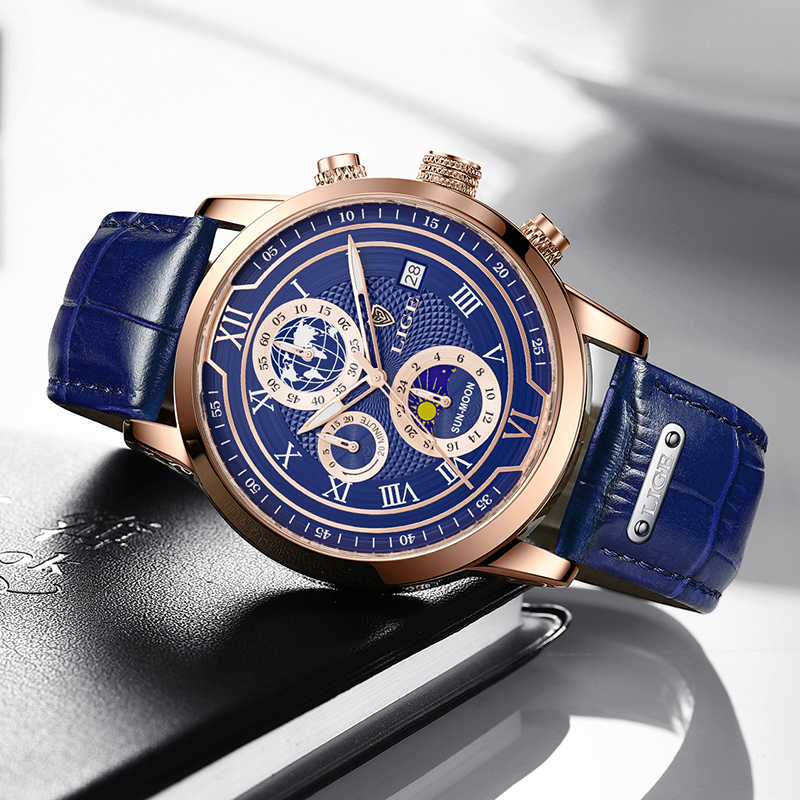 VierraSol | Reloj Clásico de Cronógrafo para Hombre | Reloj de Pulsera de Lujo Elegante y Funcional para Cada Ocasión