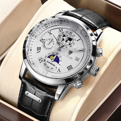 VierraSol | Reloj Clásico de Cronógrafo para Hombre | Reloj de Pulsera de Lujo Elegante y Funcional para Cada Ocasión