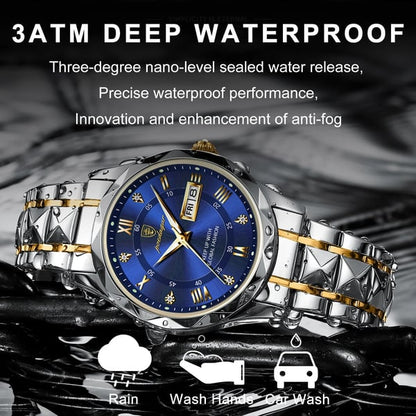 VierraSol | Reloj de lujo para hombres a prueba de agua de la mejor marca con función luminosa