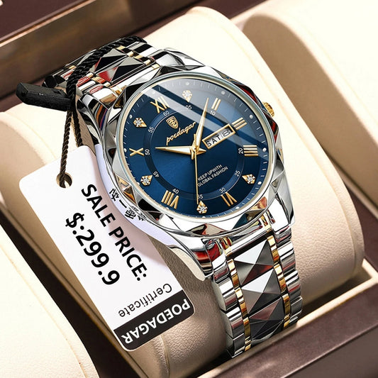 VierraSol | Reloj de lujo para hombres a prueba de agua de la mejor marca con función luminosa
