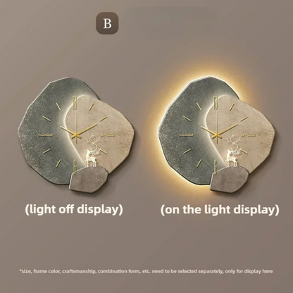 VierraSol | Reloj de Pared con Iluminación LED y Diseño Delicado
