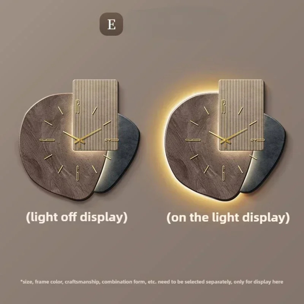 VierraSol | Reloj de Pared con Iluminación LED y Diseño Delicado