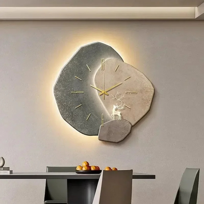 VierraSol | Reloj de Pared con Iluminación LED y Diseño Delicado
