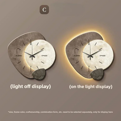 VierraSol | Reloj de Pared con Iluminación LED y Diseño Delicado