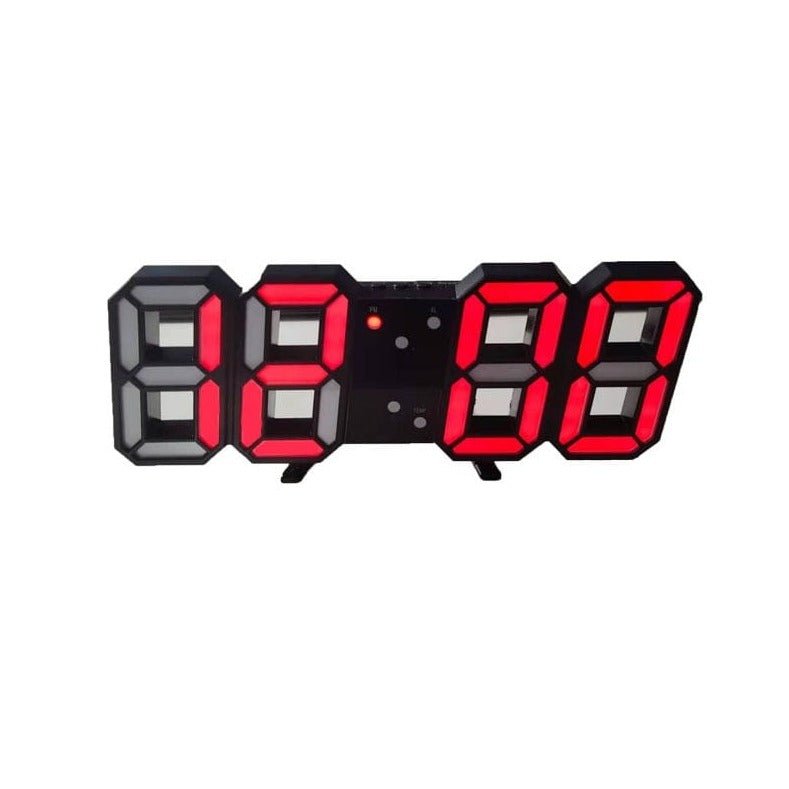 VierraSol | Reloj de Pared LED 3D LumiSync – Reloj Digital Moderno con Iluminación Regulable