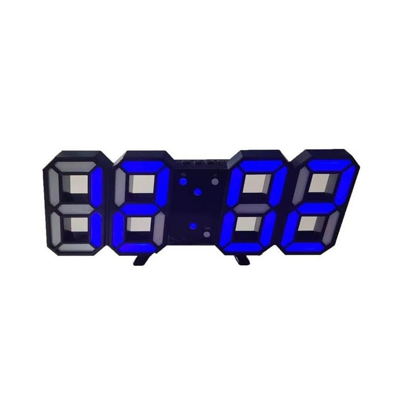 VierraSol | Reloj de Pared LED 3D LumiSync – Reloj Digital Moderno con Iluminación Regulable
