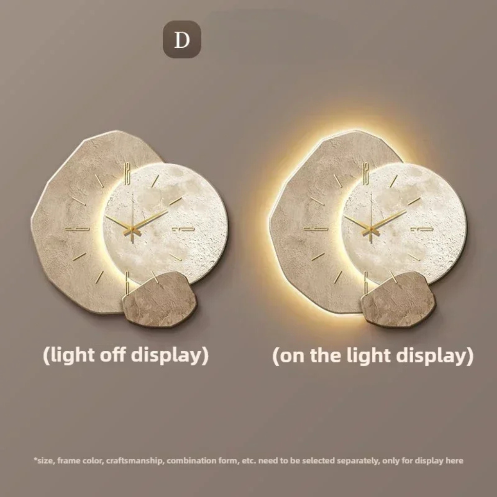 VierraSol | Reloj de Pared LED Moderno con Luz Ambiental