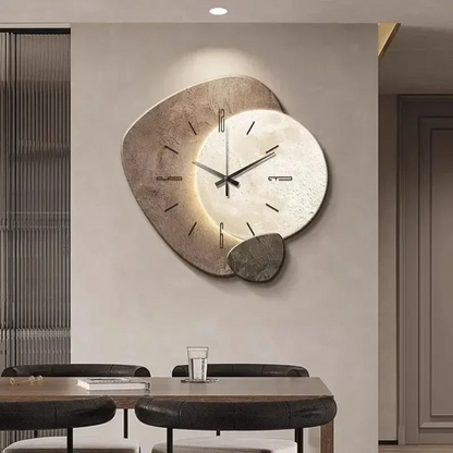 VierraSol | Reloj de Pared LED Moderno con Luz Ambiental