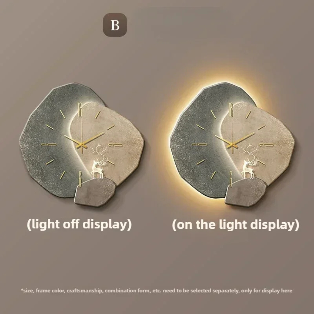 VierraSol | Reloj de Pared LED Moderno con Luz Ambiental